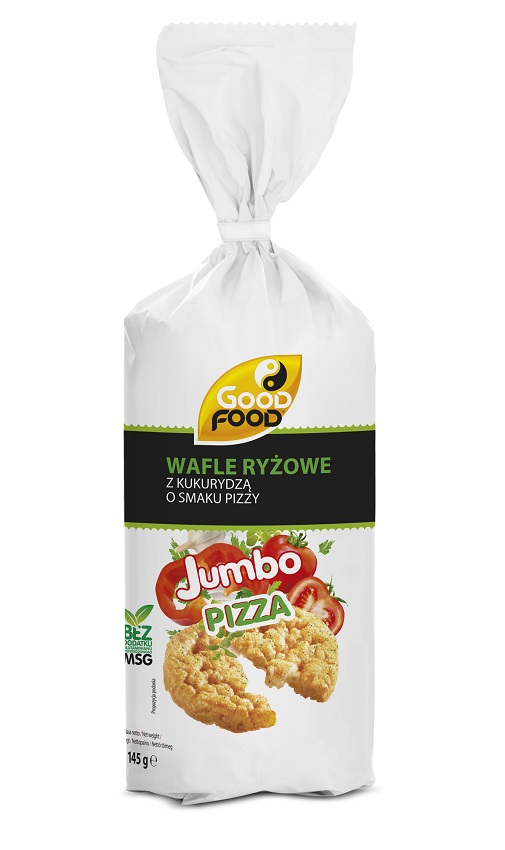 GOOD FOOD Jumbo Wafle grube ryżowe z kukurydzą o smaku pizzy