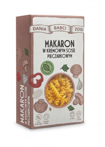 DANIA BABCI ZOSI Makaron w kremowym sosie pieczarkowym