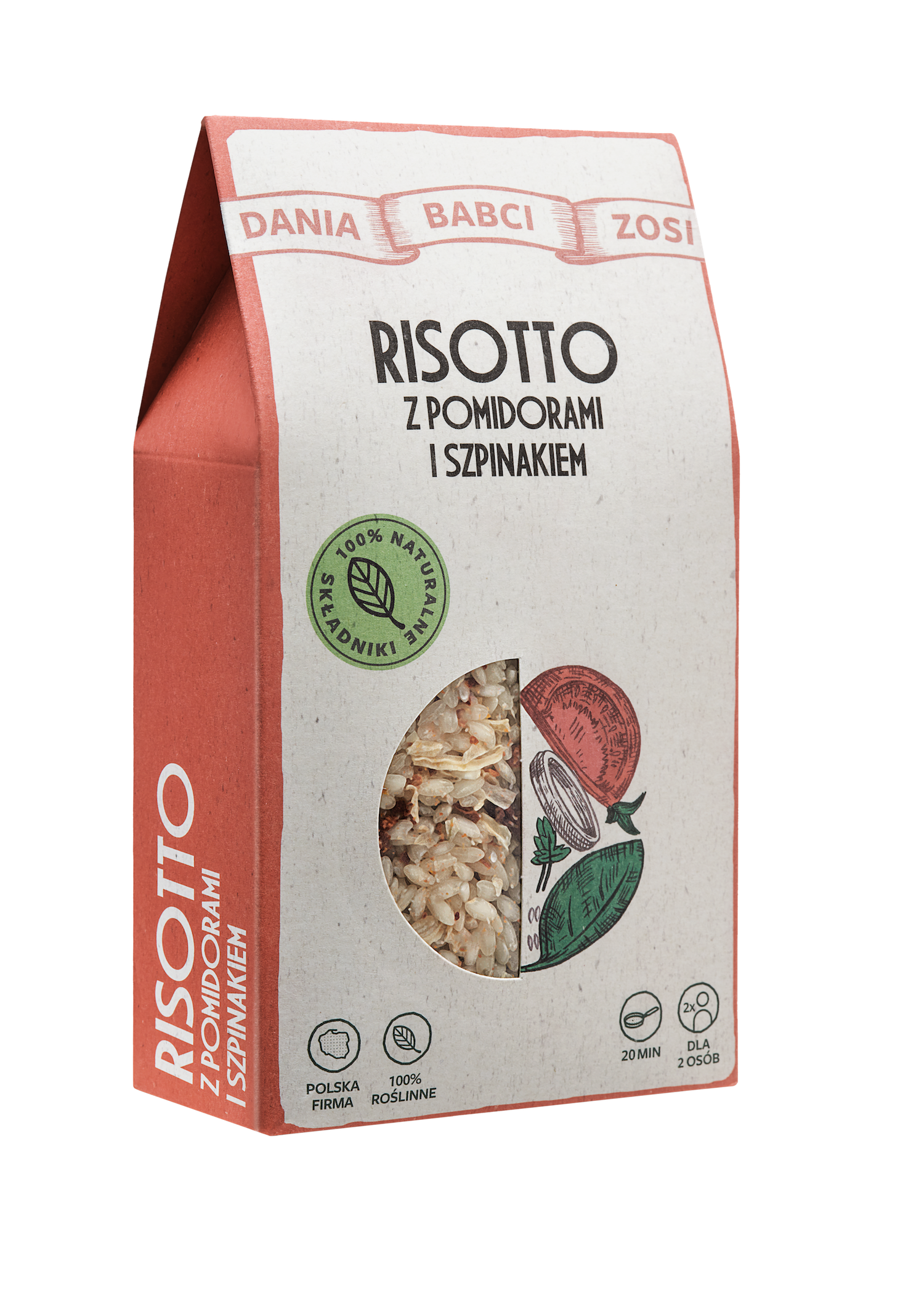 DANIA BABCI ZOSI Risotto z pomidorami i szpinakiem