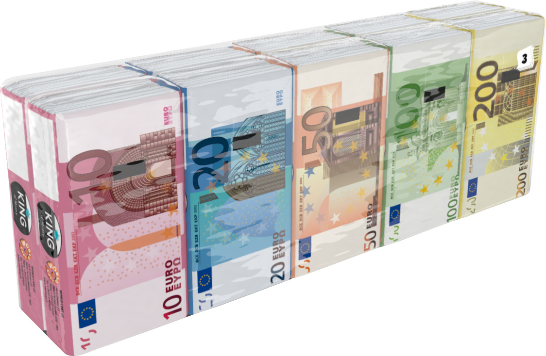 KING Of Money Euro Chusteczki higieniczne 10 x 10 szt.