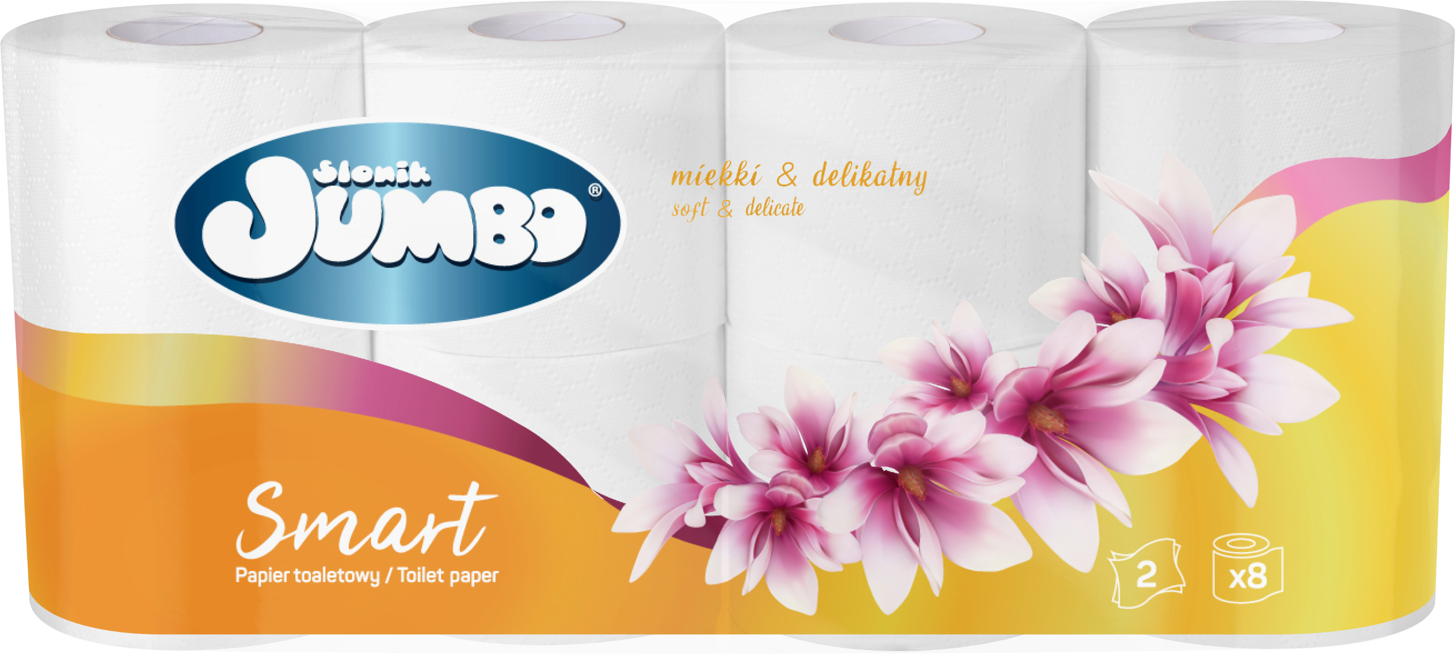 SŁONIK JUMBO Smart Papier toaletowy - 8 rolek