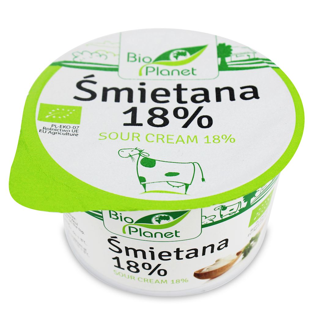 BIO PLANET Śmietana 18% BIO