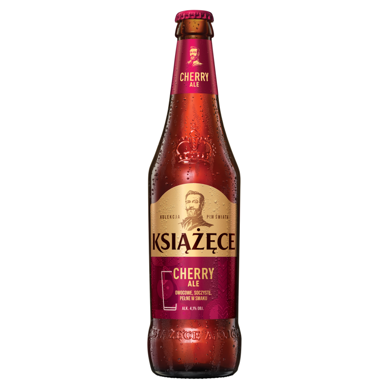 KSIĄŻĘCE Cherry Ale Piwo (cena zawiera 1 zł kaucji za butelkę)