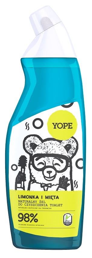 YOPE Naturalny żel do czyszczenia toalet limonka i mięta