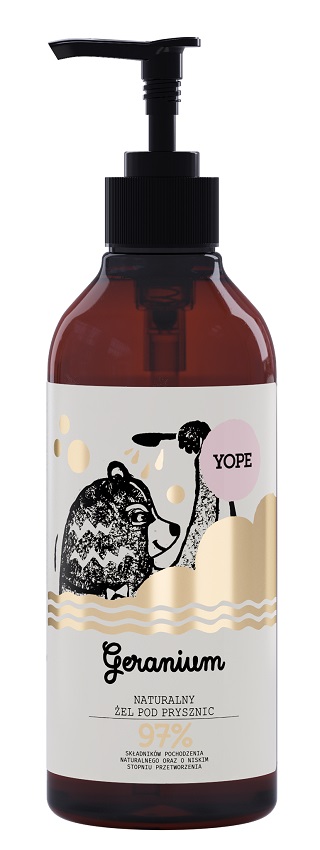 YOPE Żel pod prysznic Geranium
