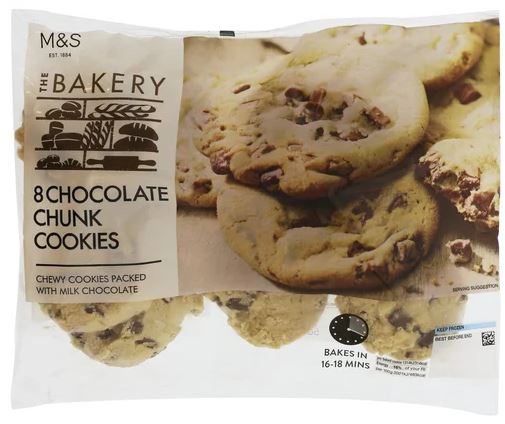 MARKS & SPENCER Ciasteczka czekoladowe (do odpieku)