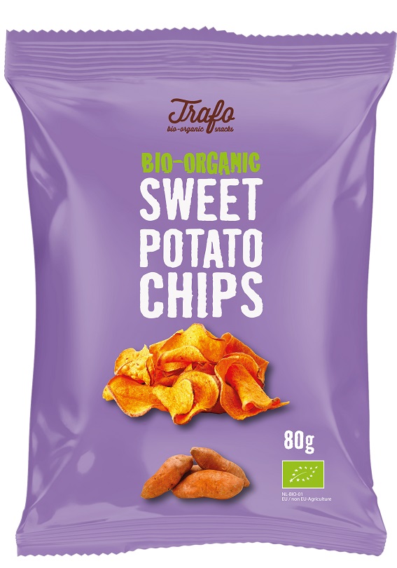 TRAFO Chipsy z batatów pieczone na oleju słonecznikowym BIO