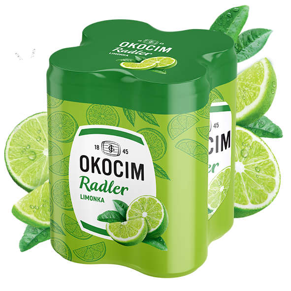 OKOCIM RADLER LIMONKA Piwo 4x500ml (puszka)