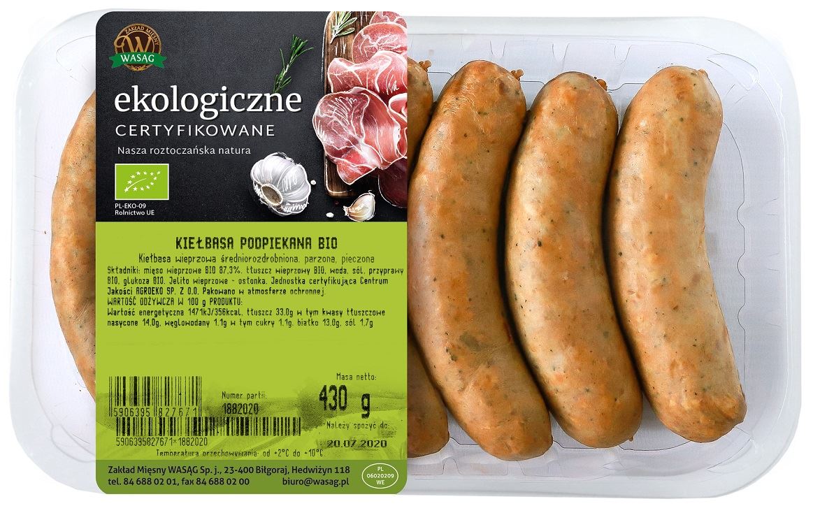 WASĄG Kiełbasa podpiekana BiO