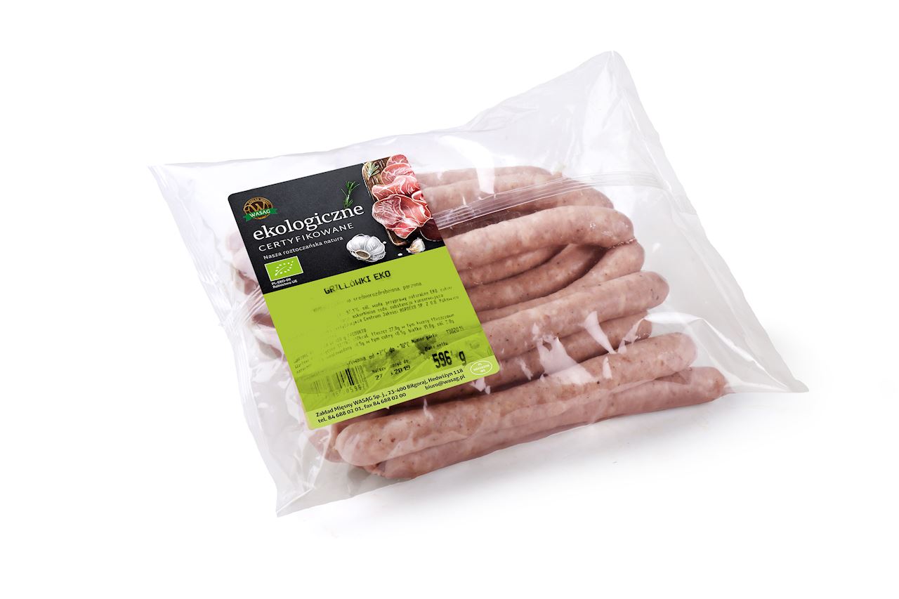 WASĄG Kiełbaski na grilla wieprzowe BIO (400g-600g)