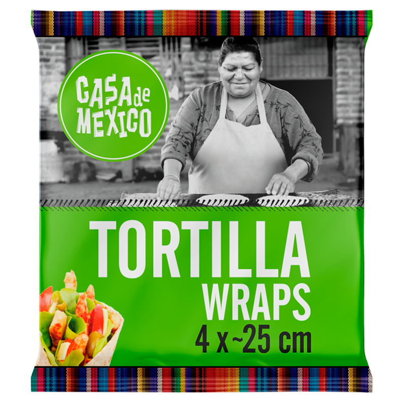 CASA DE MEXICO Tortilla pszenna - 25 cm (4 szt.)