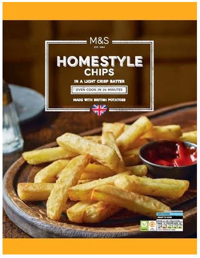 MARKS & SPENCER Frytki ziemniaczane w lekkiej panierce