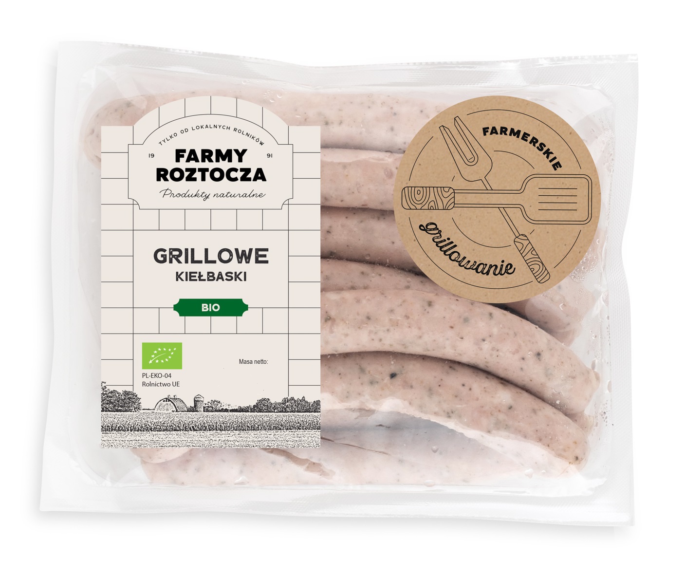 FARMY ROZTOCZA Grillowe kiełbaski BIO (240g-360g)