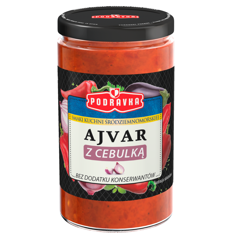 PODRAVKA Ajvar z cebulką