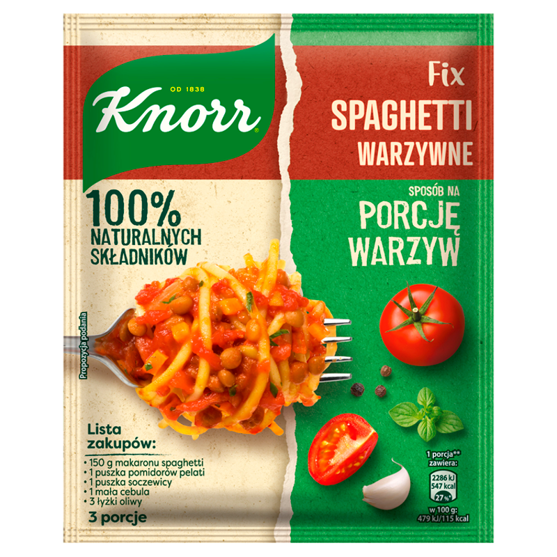 KNORR FIX Spaghetti warzywne frisco.pl