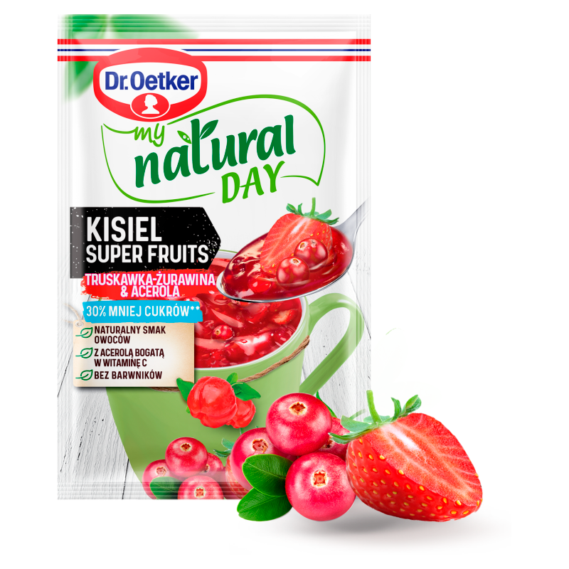 DR. OETKER My Natural Day Kisiel truskawka-żurawina