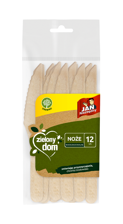 JAN NIEZBĘDNY Noże drewniane 12 szt.