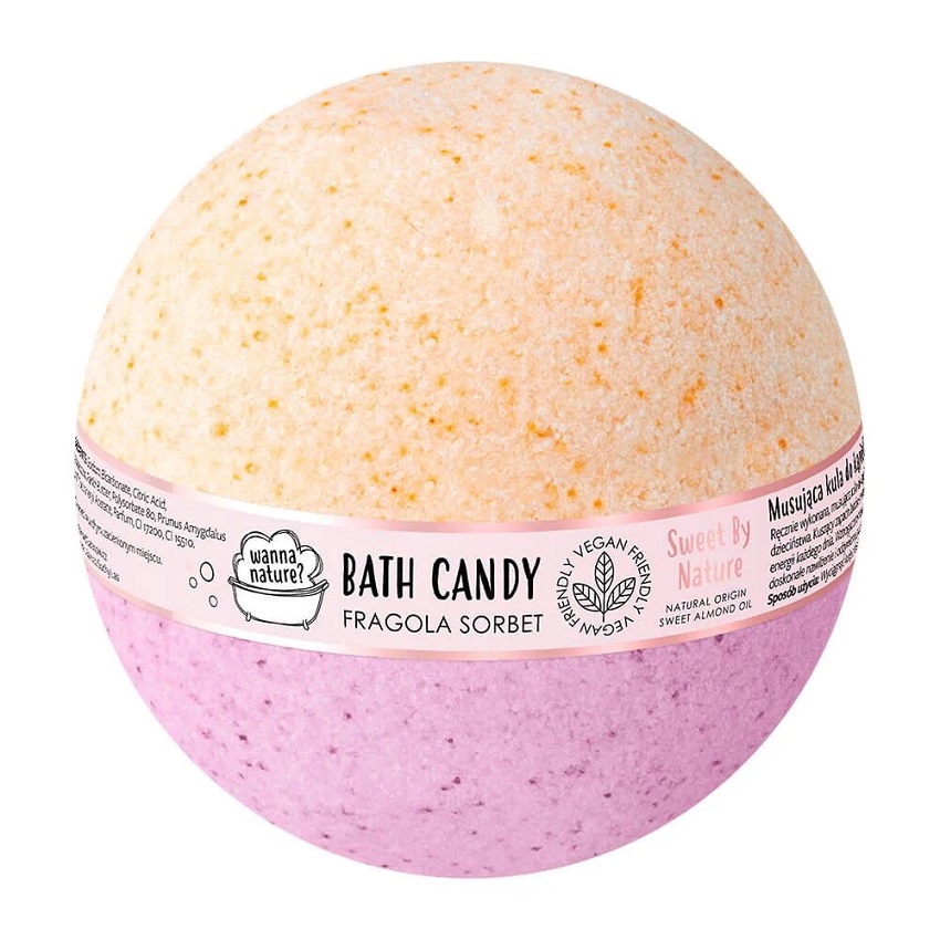 WannaNature Kula do kąpieli Fragola Sorbet