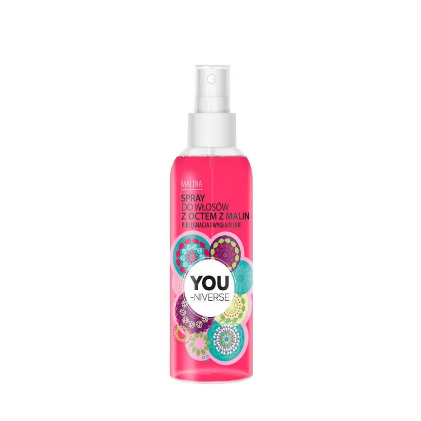 YOU-NIVERSE Spray do włosów z octem z malin pielęgnacja i wygładzenie