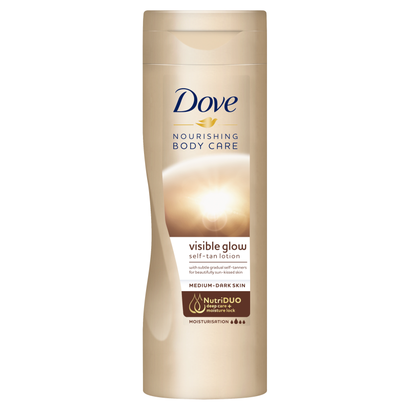 DOVE Nourishing Body Care Samoopalacz do ciała (średnio ciemna skóra) Visible Glow