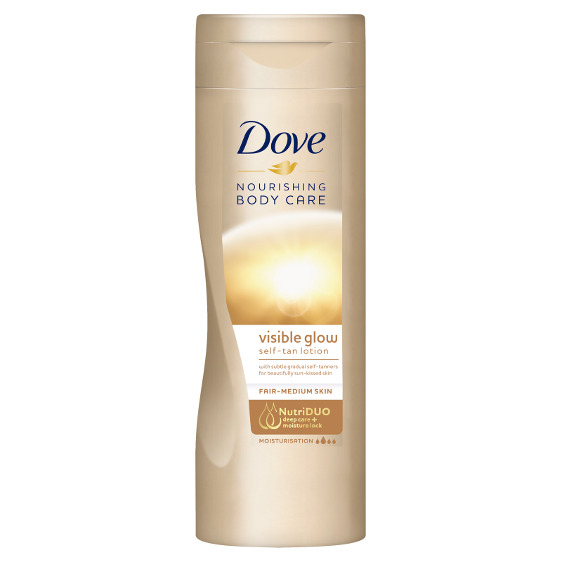 DOVE Nourishing Body Care Samoopalacz do ciała (średnio jasna skóra) Visible Glow
