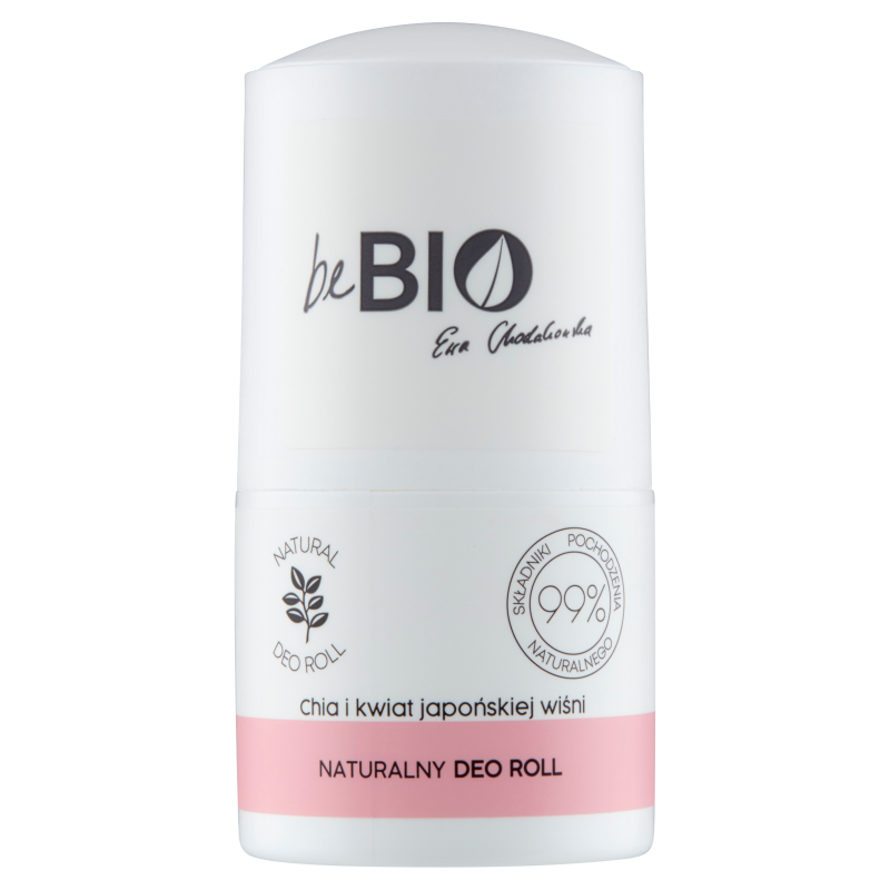 beBIO Ewa Chodakowska Naturalny deo roll-on CHIA I KWIAT JAPOŃSKIEJ WIŚNI
