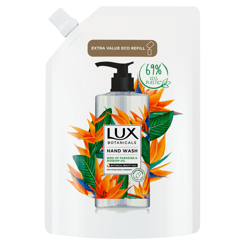 LUX Botanicals Mydło w płynie uzupełnienie Bird of Paradise & Rosehip Oil frisco.pl