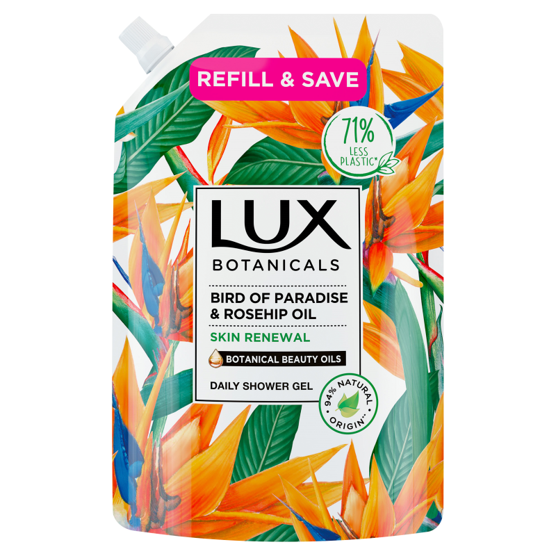 LUX Botanicals Żel pod prysznic uzupełnienie Birds of Paradise & Rosehip Oil