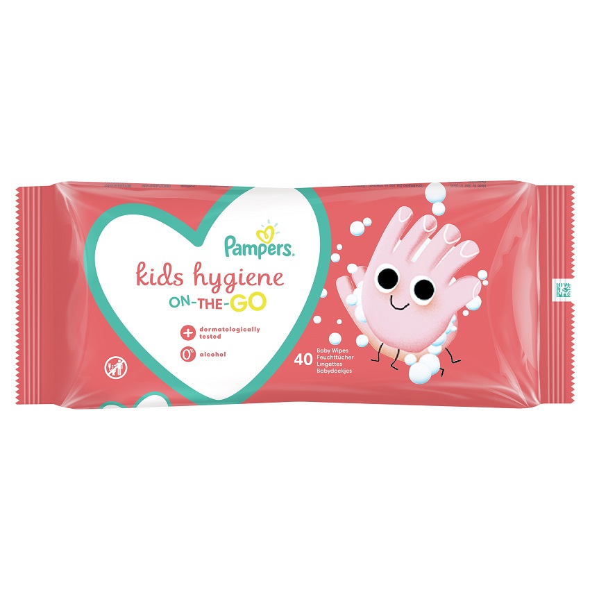 PAMPERS Nawilżane chusteczki podróżne 40 szt.