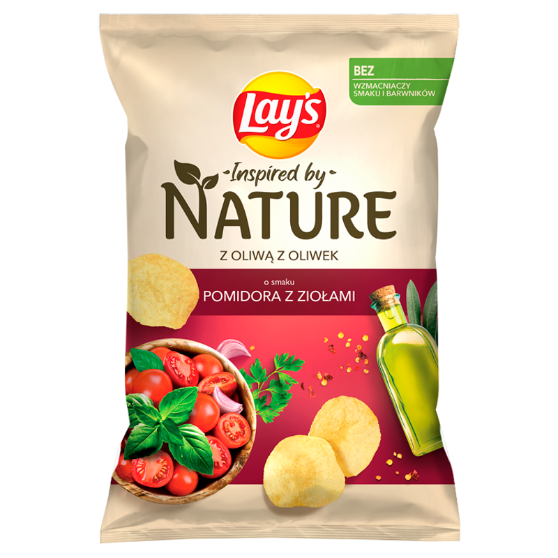 LAYS Nature Chipsy ziemniaczane o smaku pomidora z ziołami frisco.pl