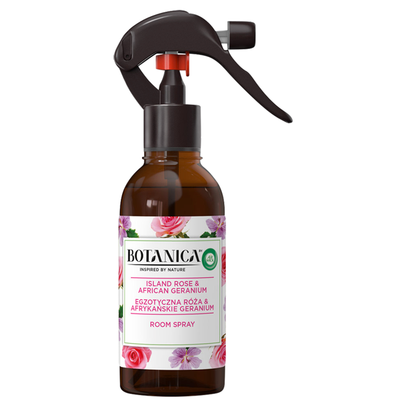 AIR WICK Botanica Spray odświeżacz pow. Egzotycznej Róży & Afrykańskiego Geranium