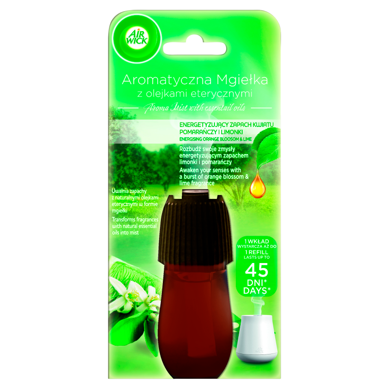 AIR WICK Essential Mist Aroma Wkład do automatycznego odświeżacza Kwiat pomarańczy & Limonka