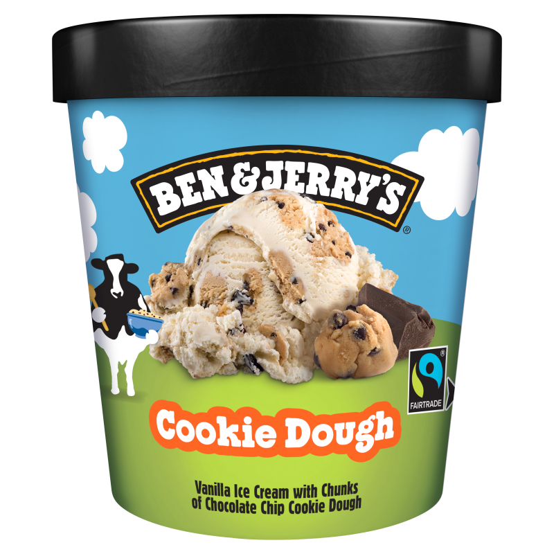 BEN&JERRY'S Cookie Dough Lody waniliowe z kawałkami ciastek i czekolady