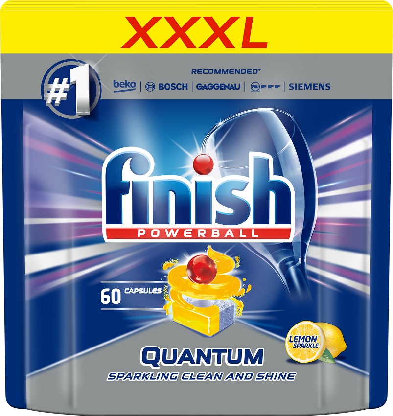 FINISH Quantum Kapsułki do zmywarki Lemon cytrynowe 60 szt.