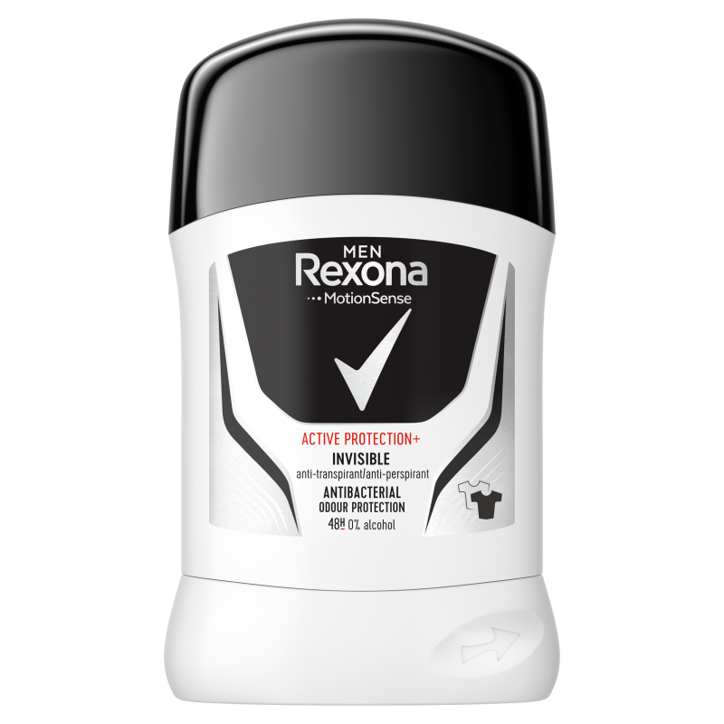 REXONA MEN Antyperspirant w sztyfcie dla mężczyzn Antibacterial + Invisible frisco.pl