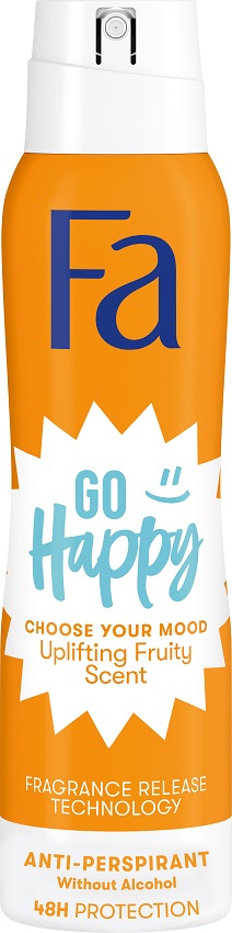 FA Go Happy Antyperspirant w sprayu o zapachu owocowym