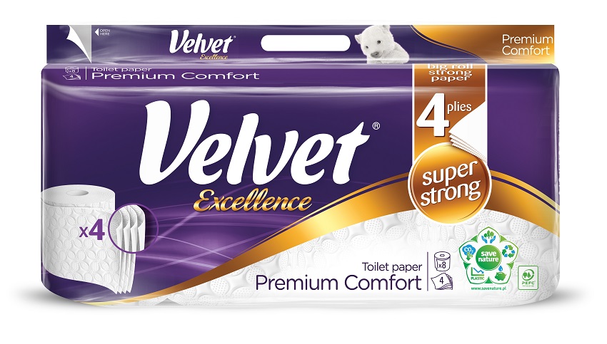 VELVET Excellence Papier toaletowy Premium Komfort 8 rolek