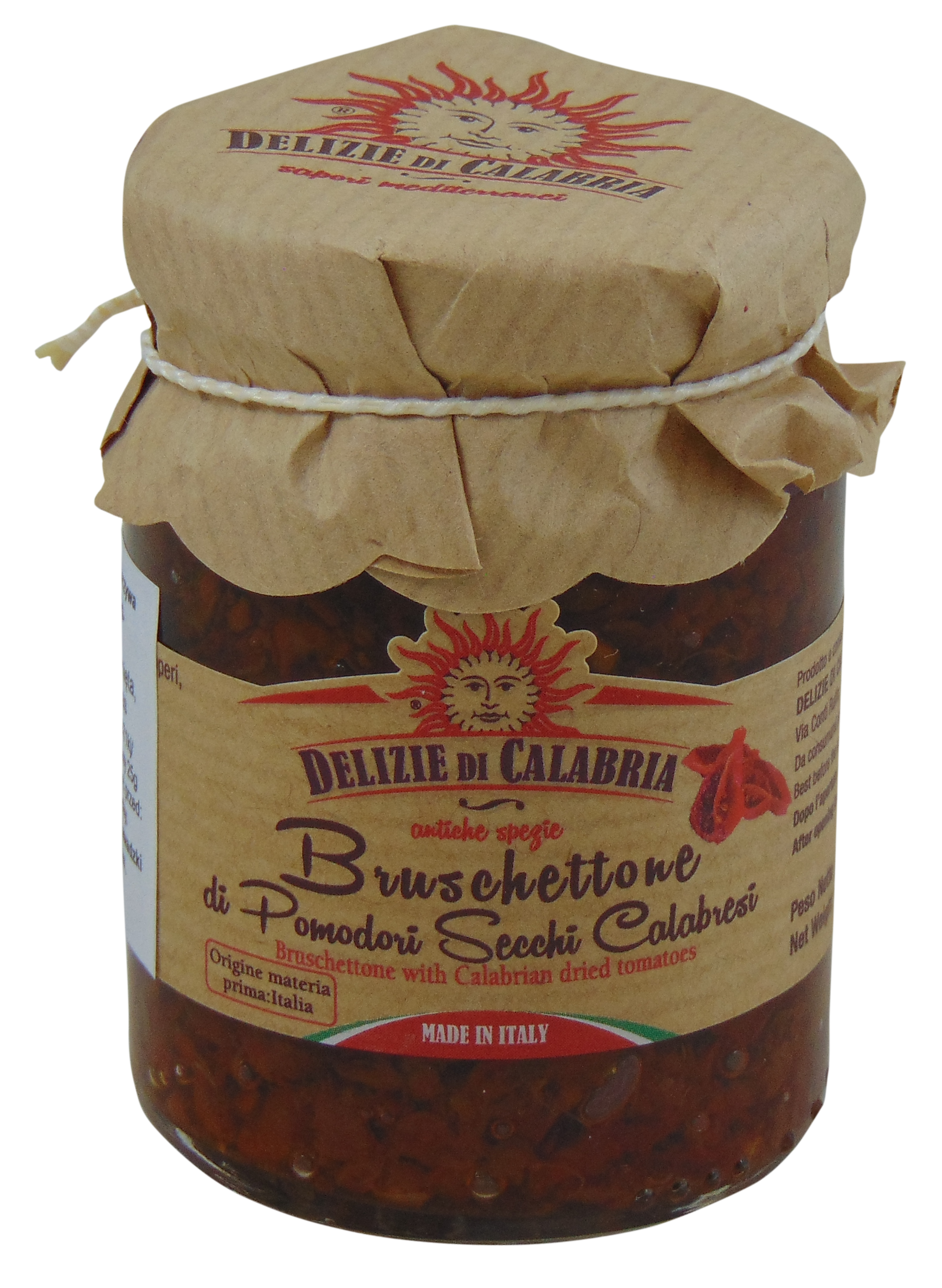 DELIZIE DI CALABRIA Pasta do pieczywa z suszonymi pomidorami kalabryjskimi