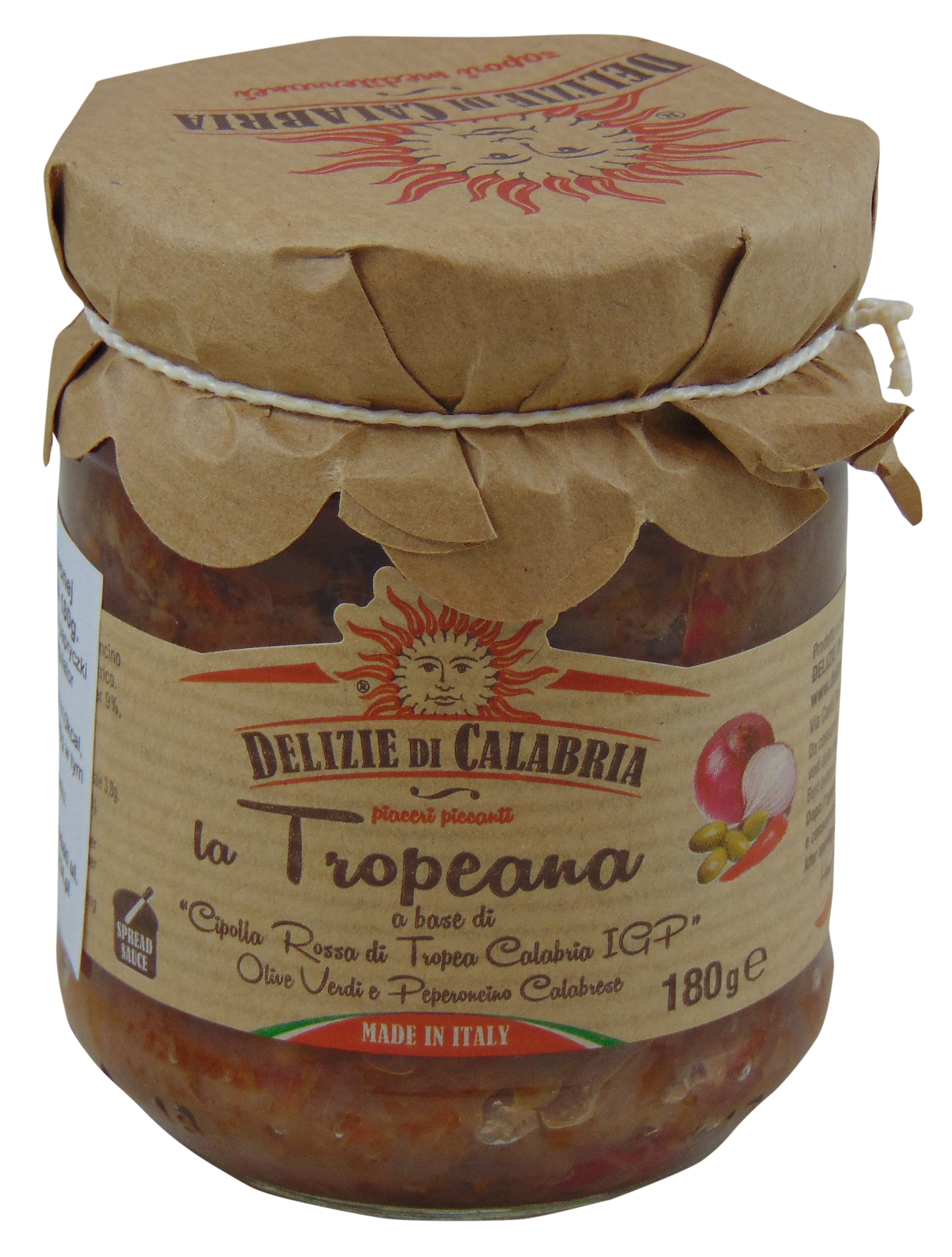 DELIZIE DI CALABRIA Sos z czerwonej cebuli zielonych oliwek i kalabryjskiego chili