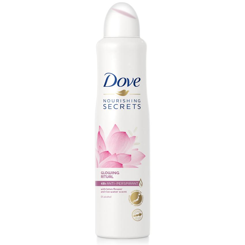DOVE Antyperspirant w aerozolu dla kobiet Lotus & Rice Water