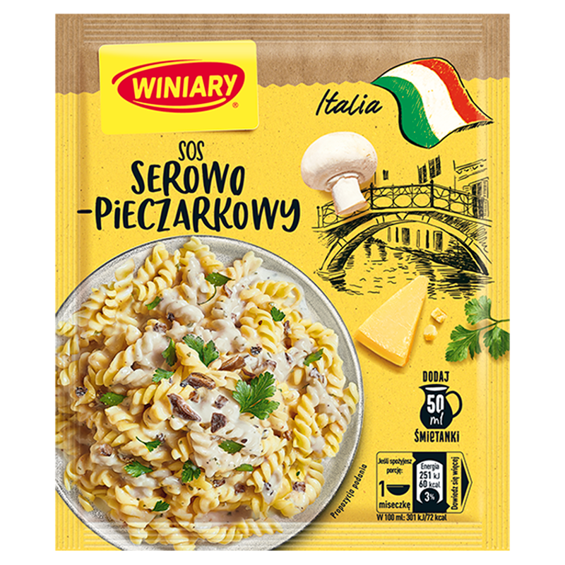 WINIARY Sos Italia Pieczarkowo-Serowy frisco.pl