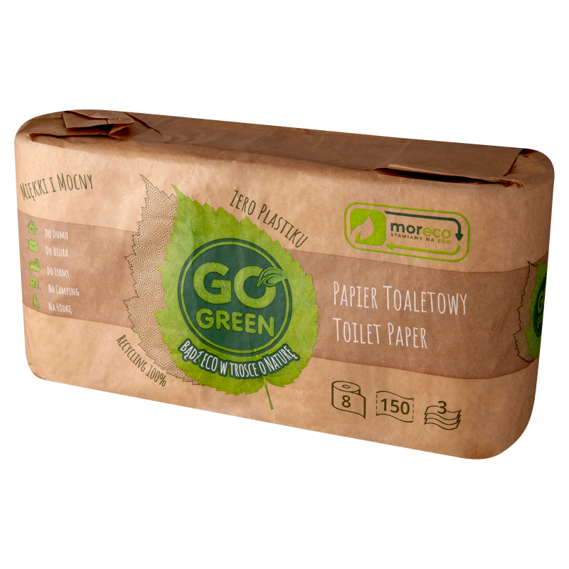 GO GREEN Papier toaletowy 8 rolek