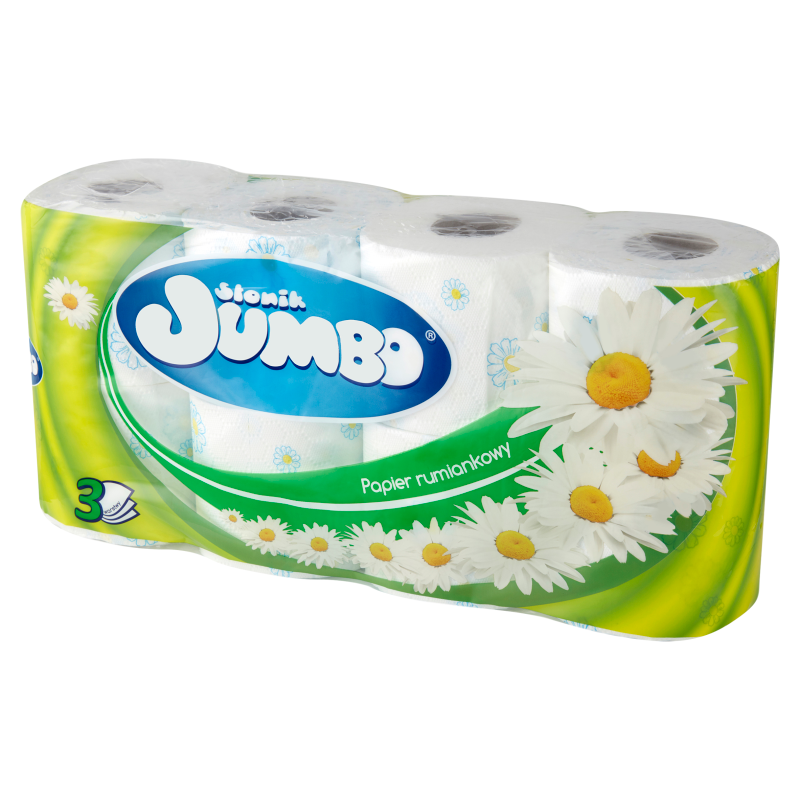 SŁONIK JUMBO Smart Papier toaletowy 8 rolek Rumiankowy frisco.pl