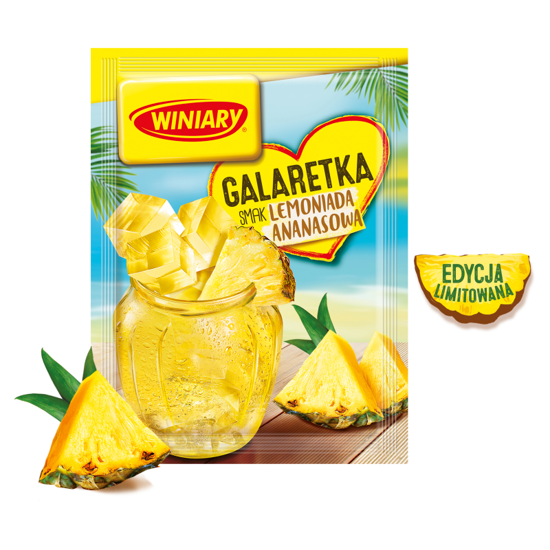WINIARY Galaretka o smaku lemoniady ananasowej