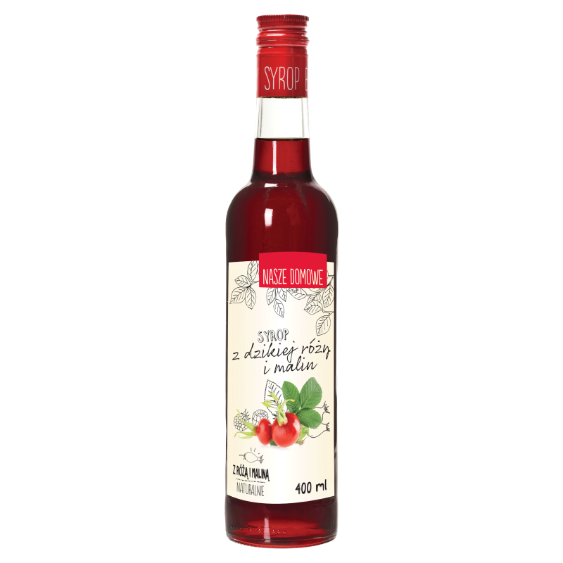 NASZE DOMOWE Syrop z dzikiej róży i malin