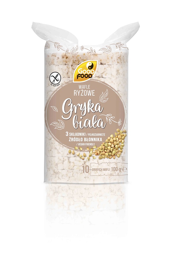 GOOD FOOD Wafle grube ryżowe z kaszą gryczaną białą