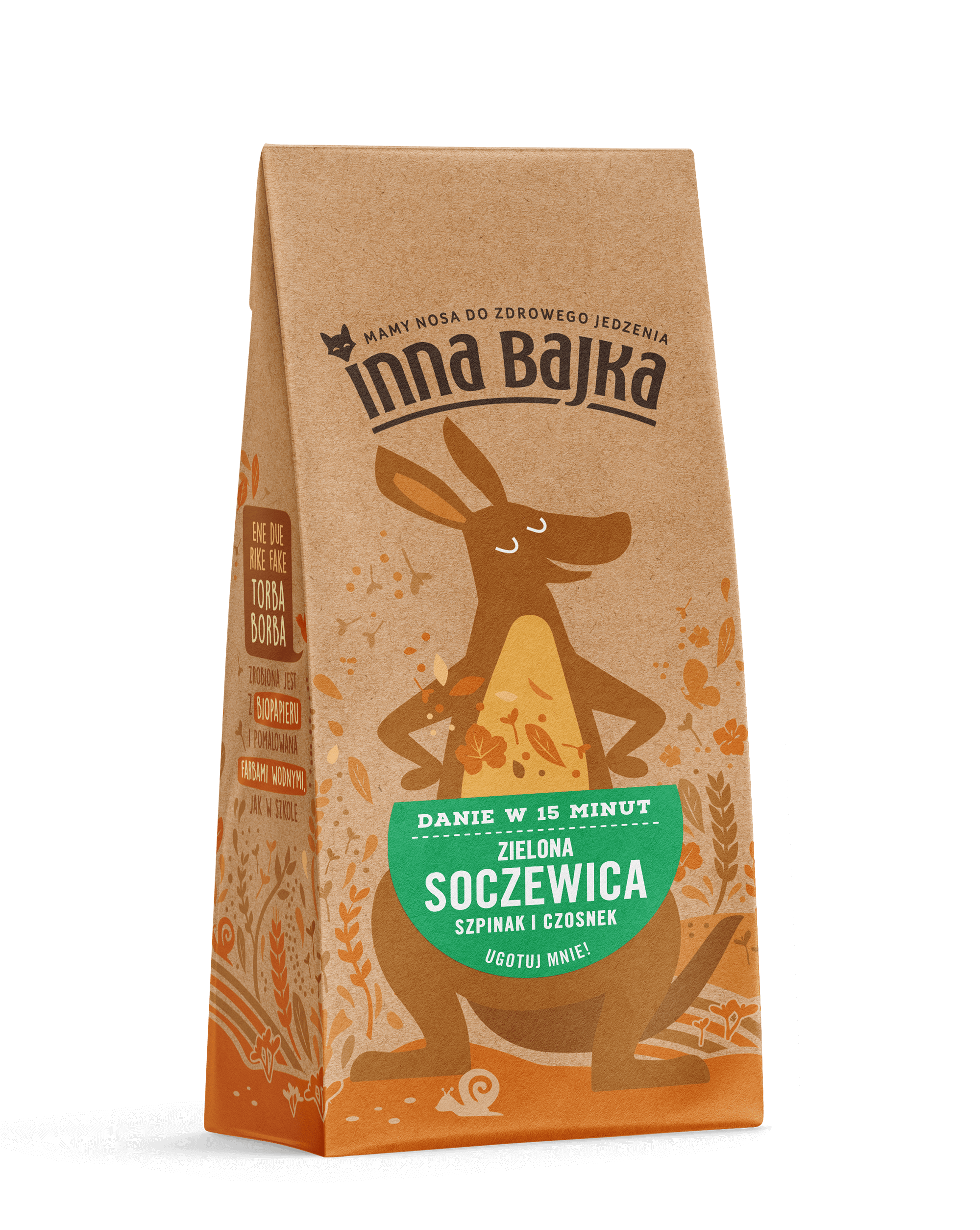 INNA BAJKA Danie w 15 minut -> soczewica zielona ze szpinakiem i czosnkiem