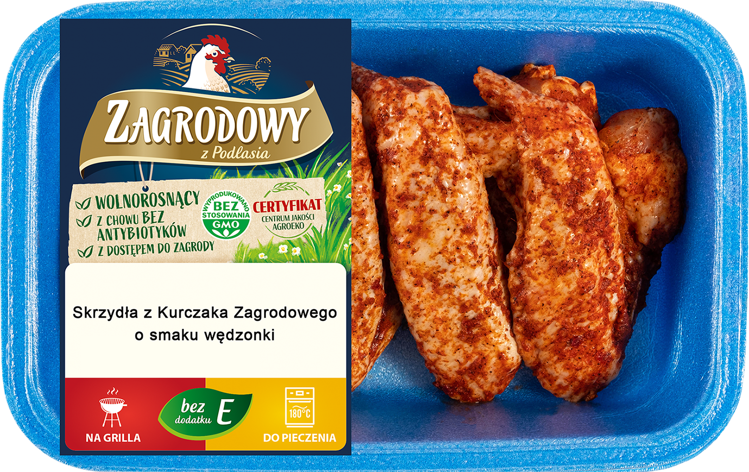 KURCZAK ZAGRODOWY Skrzydła barbecue (320g-480g)