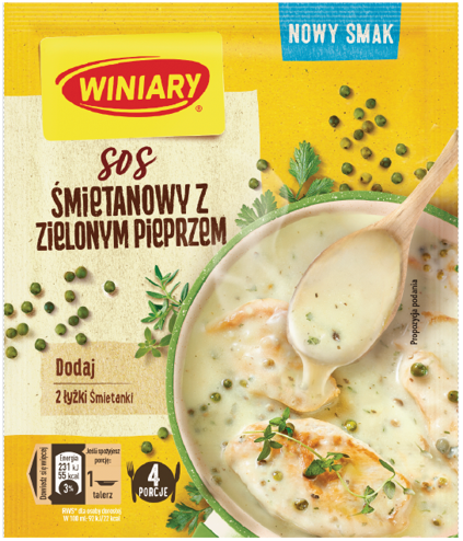 WINIARY Sos śmietanowy z zielonym pieprzem frisco.pl