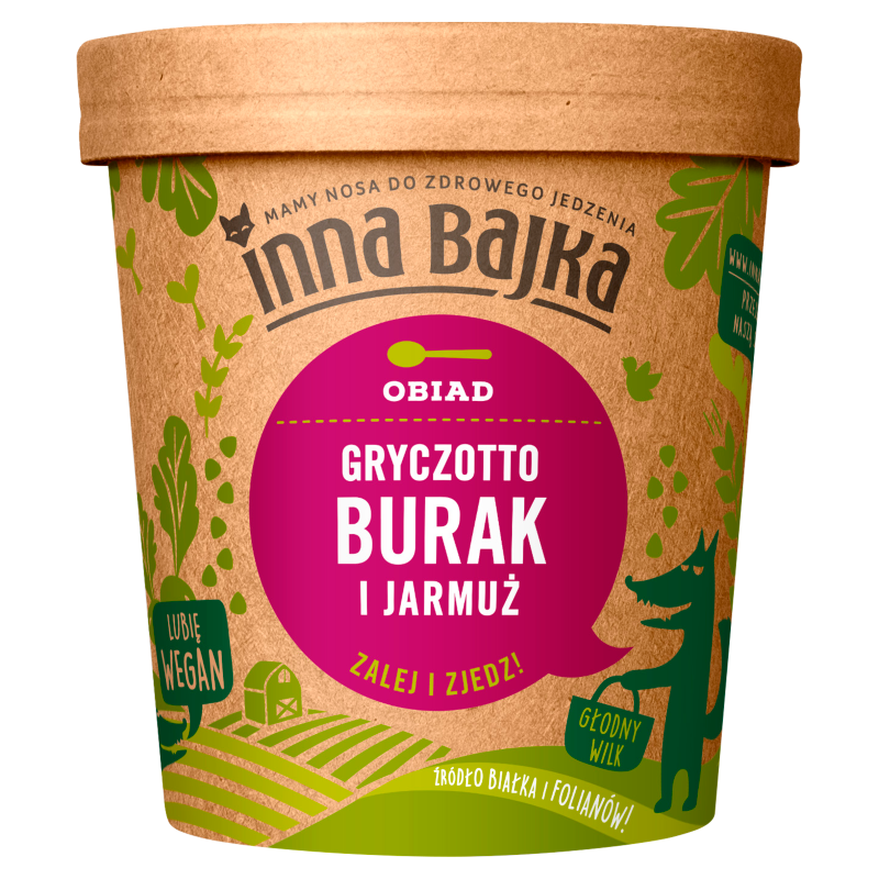 INNA BAJKA Obiad - gryczotto z burakiem i jarmużem frisco.pl